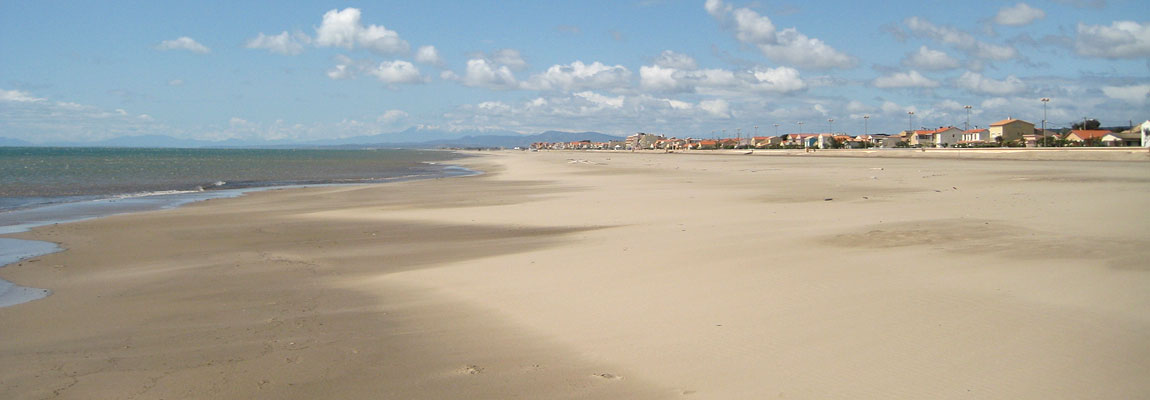 Der Strand von Narbonne Plage